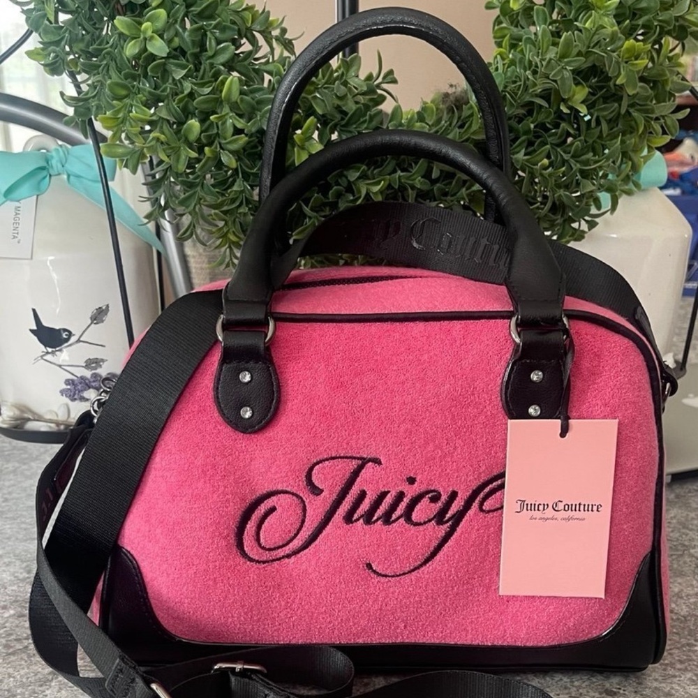 Juicy Couture Pink Flash Raising Star Bowler Bag